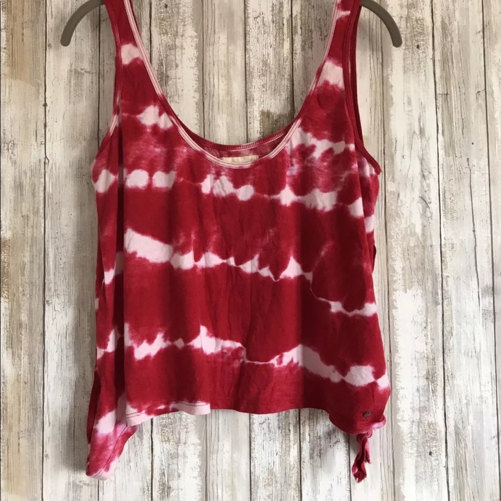 Ralph Lauren Red Tie-Dye Tank